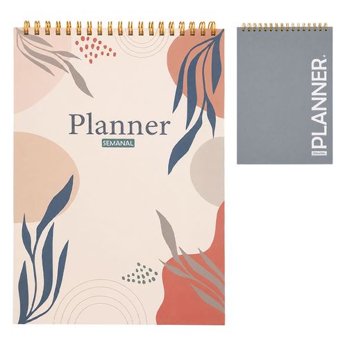 Planner Semanal Espiral 16x24cm em Papel Interponte