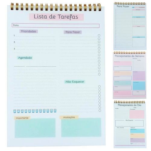 Bloco Planner Diário 17x24,3cm em Papel Dcarte