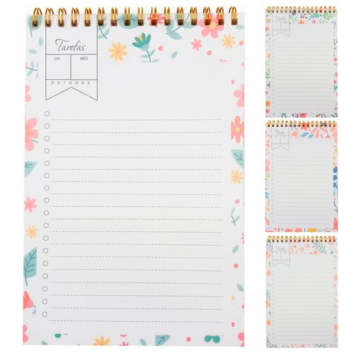 Planner Permanente Flores 21x14cm Em Papel Interponte