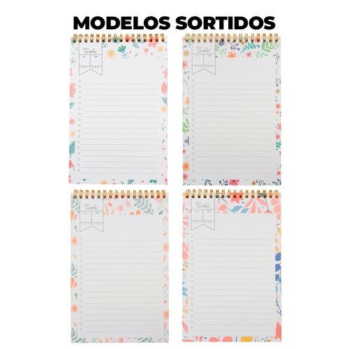 Planner Permanente Flores 21x14cm Em Papel Interponte