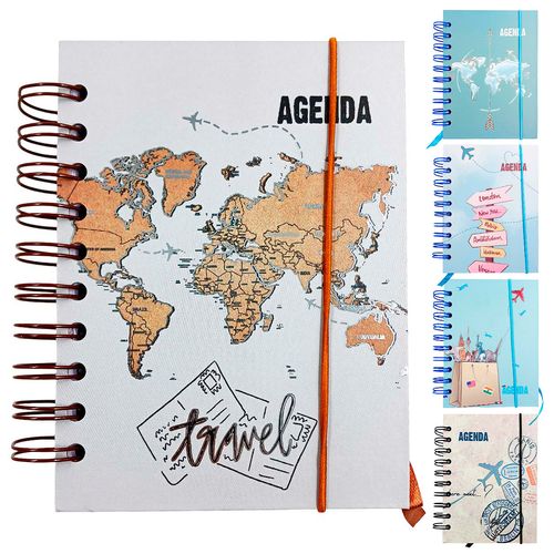 Agenda Permanente Mundo 15x11cm em Papel Interponte
