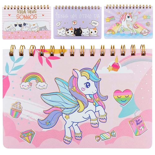 Planner Bichinhos 19x12,5cm em Papel Dcarte