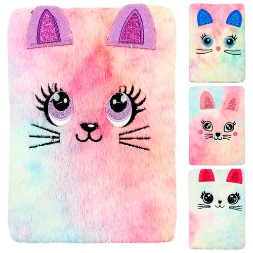 Agenda De Pelúcia Gatinho 22x15cm em Papel Interponte