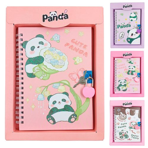 Caderno Panda 50 Folhas 17x12cm em Papel Inter Ponte