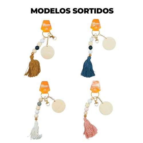 Chaveiro Bag Charms 21cm em Madeira Interponte