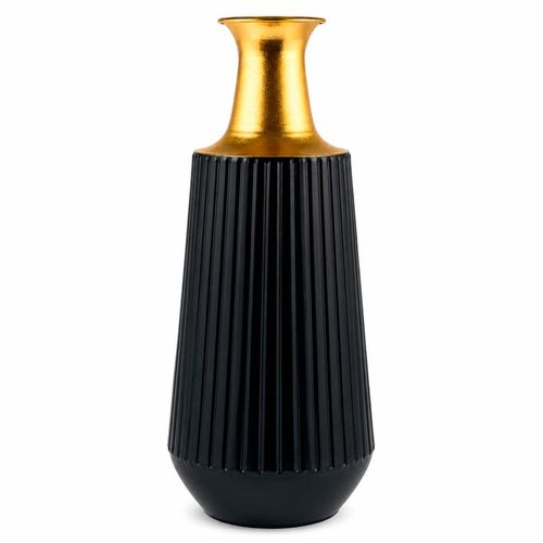 Vaso Grego Black Decorativo 47x20,3cm em Metal Livon