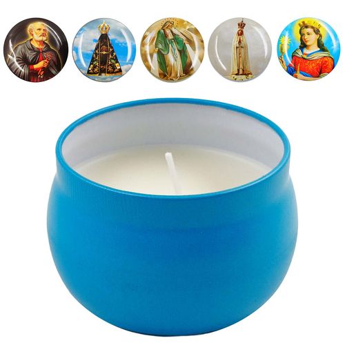 Vela Religiosa Aromática 7x4cm em Cera Amigold