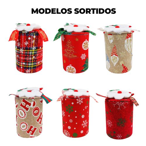 Porta Treco de Natal 9x8cm em Plastico Livon