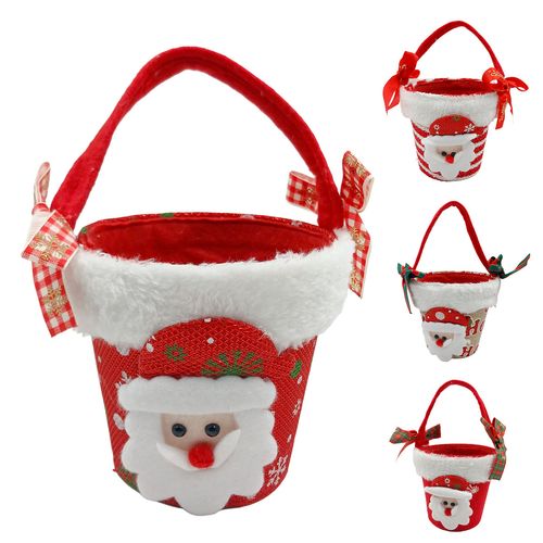 Cesta Decoração de Natal 11x11cm Livon