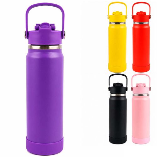 Garrafa Isotérmica C/ Alça 800ml em Aço Inox Golden Rio