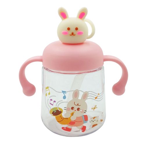Garrafa Infantil C/ Canudo 350ml em Plástico Interponte