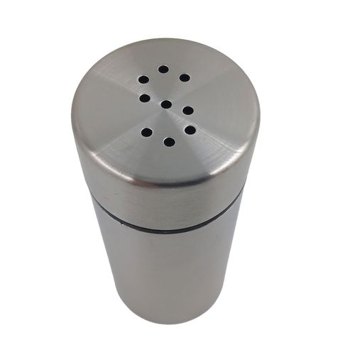 Kit Saleiro e Pimenteiro 2 Peças Aço Inox e Vidro UniHome