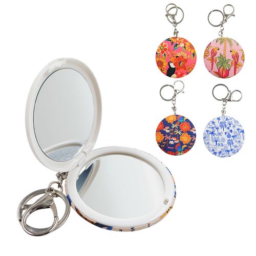 Chaveiro Espelho Tropicana  6cm em Vidro Interponte