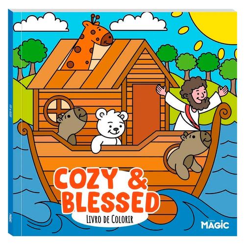Livro P/ Colorir Cozy & Blessed 23,5cm em Papel Magic Kids