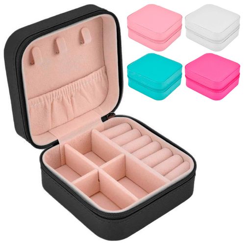 Porta Joias Quadrado 9,5x9,5cm em PVC Interponte