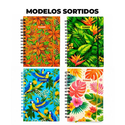 Planner Permanente Tropical 21x14cm em Papel Amigold