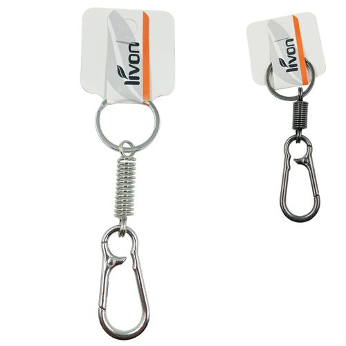 Chaveiro Mosquetão 10cm em Metal Livon
