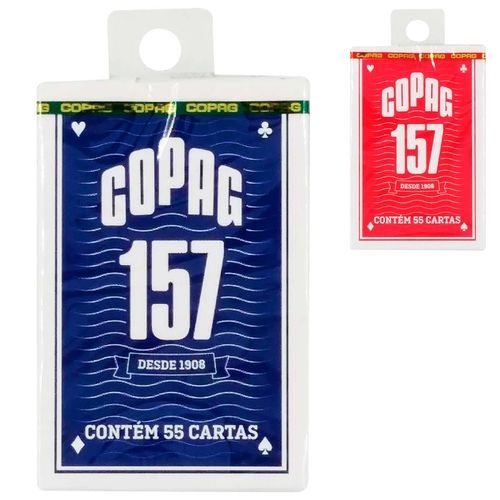 Baralho 157 C/ 55 Cartas 5,7x8,8cm em Plástico Copag
