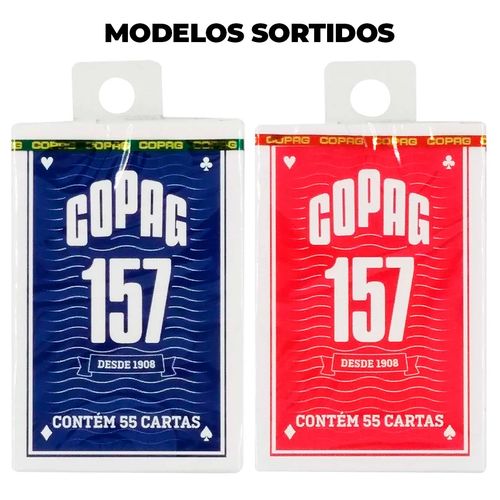 Baralho 157 C/ 55 Cartas 5,7x8,8cm em Plástico Copag