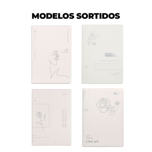 Caderno Line Art 20x14cm em Papel Michael Judi