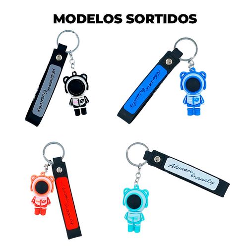 Chaveiro Astronauta C/ Alça 10cm em Plástico Interponte