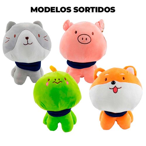 Bichinhos de Pelúcia 22cm em Poliéster Fizzy