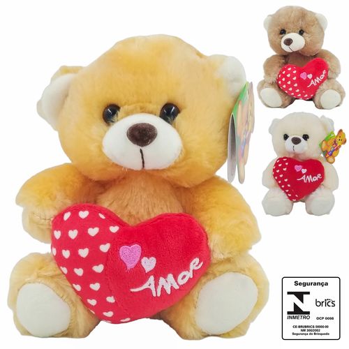 Ursinho Amor 18cm em Pelúcia Fizzy