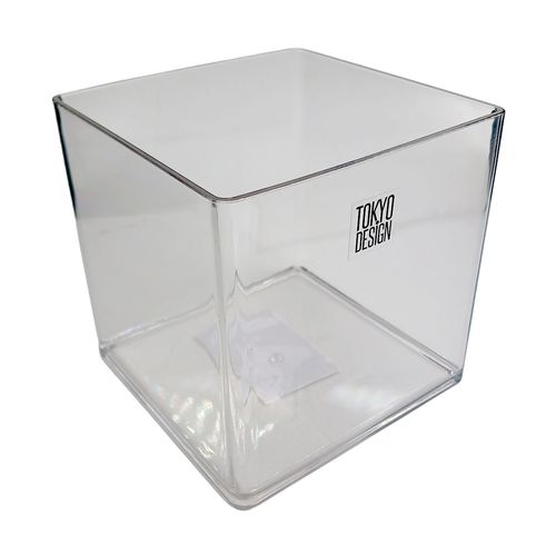 Vaso Decorativo Quadrado 12x12cm em Plástico Multiart