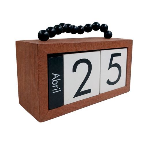 Calendário Decorativo 18x7cm em MDF Interponte