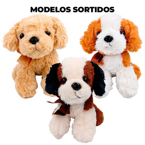 Cachorro de Pelúcia 19cm em Poliéster Fizzy