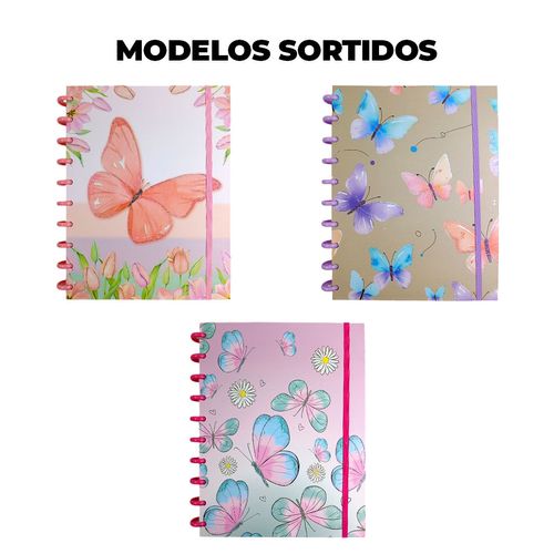 Caderno de Disco Butterfly 19x25cm em Papel Interponte