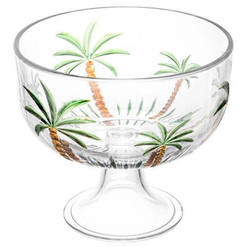 Centro de Mesa Palm Hand  23x21cm em Vidro Lyor