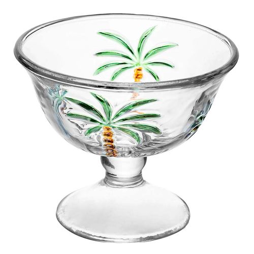 Jogo Taças P/ Sobremesa Palm Hand 6 Peças 180ml em Vidrol Lyor