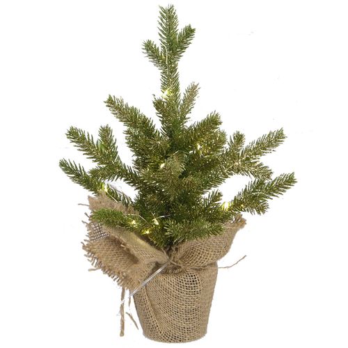 Árvore Natalina Decorativa C/ Led 35cm em Plástico Mabruk