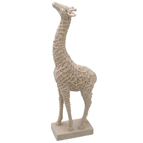 Girafa Decorativa 10x6,5x31,5cm em Resina Mabruk