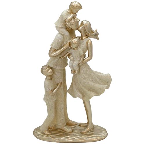 Família Decorativa 27x14x7cm em Resina Mabruk