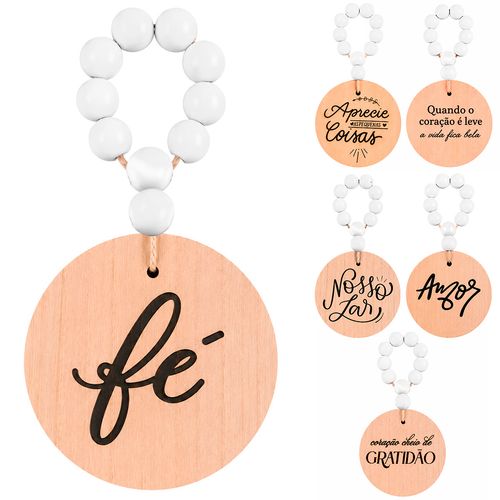 Placa Decorativa C/ Frases 18x10cm em MDF Livon