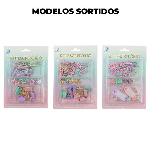 Kit Escritório 3 Modelos Em Plástico/ Metal Interponte