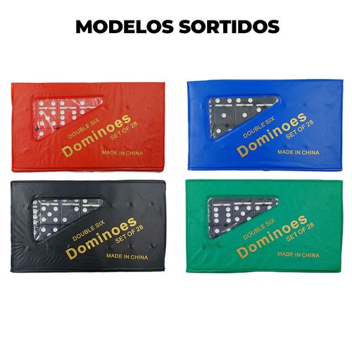 Jogo de Dominó Colorido 28 Peças Imporiente