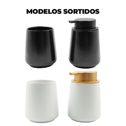 Kit Banheiro 2 Peças em Cerâmica Dcarte