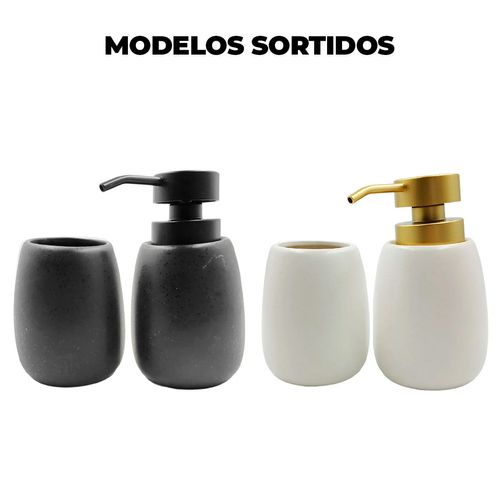 Kit Banheiro 2 Peças em Cerâmica Dcarte