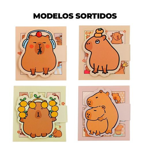 Mini Bloco de Anotação Capivara 5,8x6,2cm em Papel Michael Judi