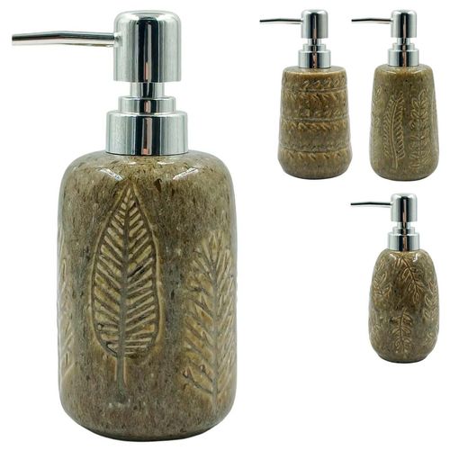 Porta Sabonete Líquido 400ml em Cerâmica Dolce Home