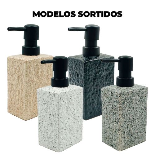 Porta Sabonete Líquido 400ml em Cerâmica Dolce Home