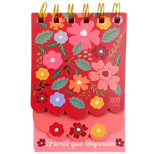Caderno Florescer 12x8cm 60 Folhas em Papel Multiart