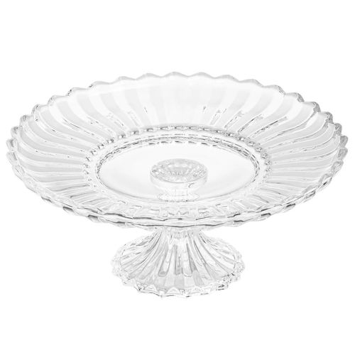 Centro de Mesa Clear Lux 26cm em Vidro Kehome