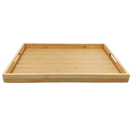 Bandeja Retangular 46x33cm em Bambu Kehome