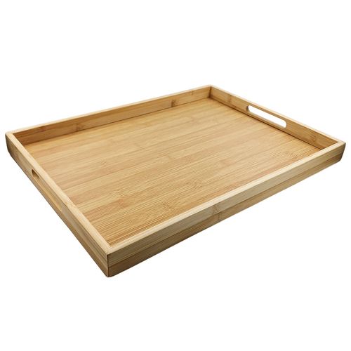 Bandeja Retangular 46x33cm em Bambu Kehome