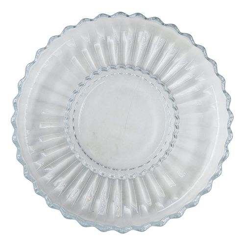 Prato Lux High 29x4cm em Vidro Kehome