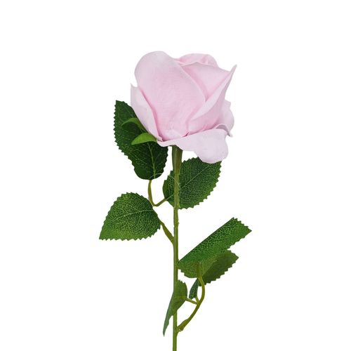 Haste Rosa Artificial 51cm em Plástico Bella Garden